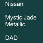 Preview: Nissan, Mystic Jade Metallic, DAD.